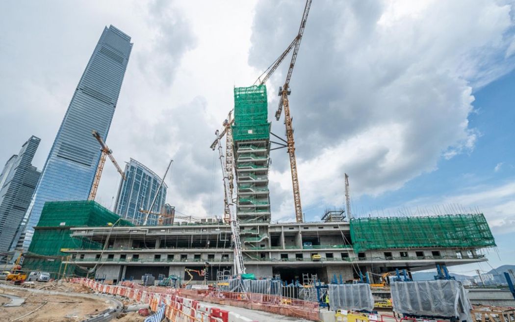 M+ building construction west kowloon